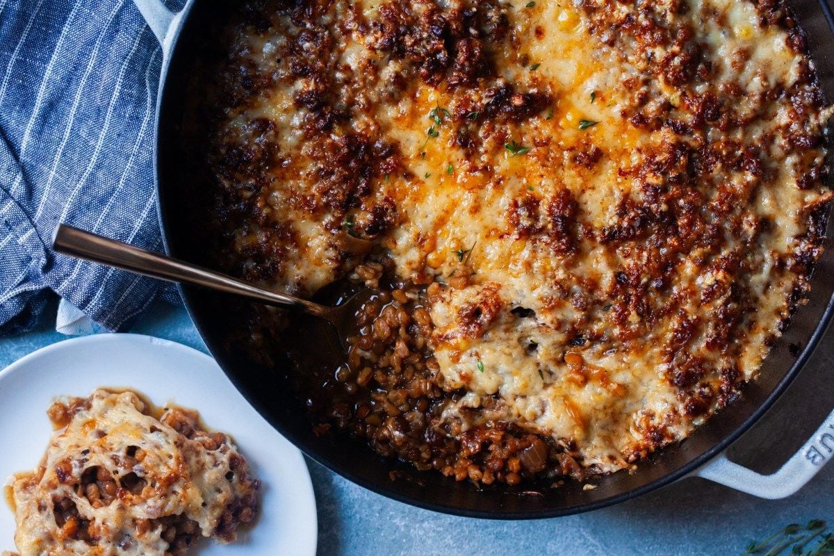Smitten Kitchen French Onion Baked Lentils and Farro