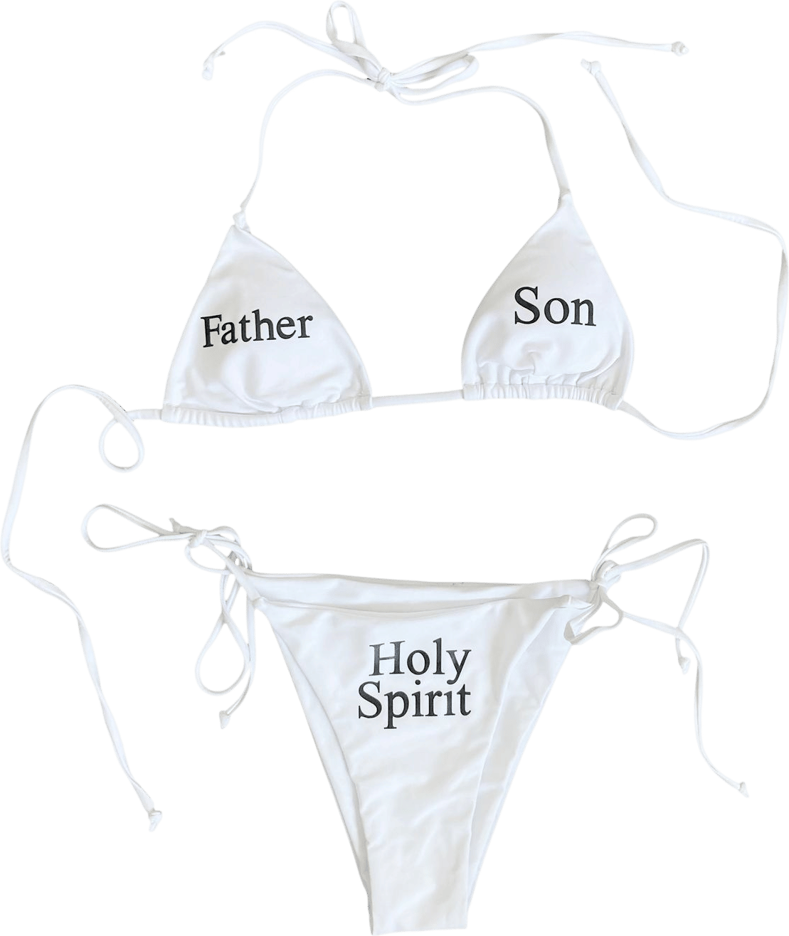 Holy Trinity Bikini Set White