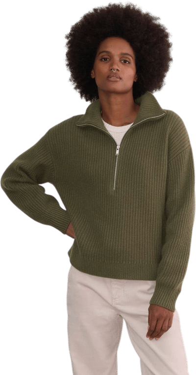 The Half-Zip Sweater in Luxe Merino