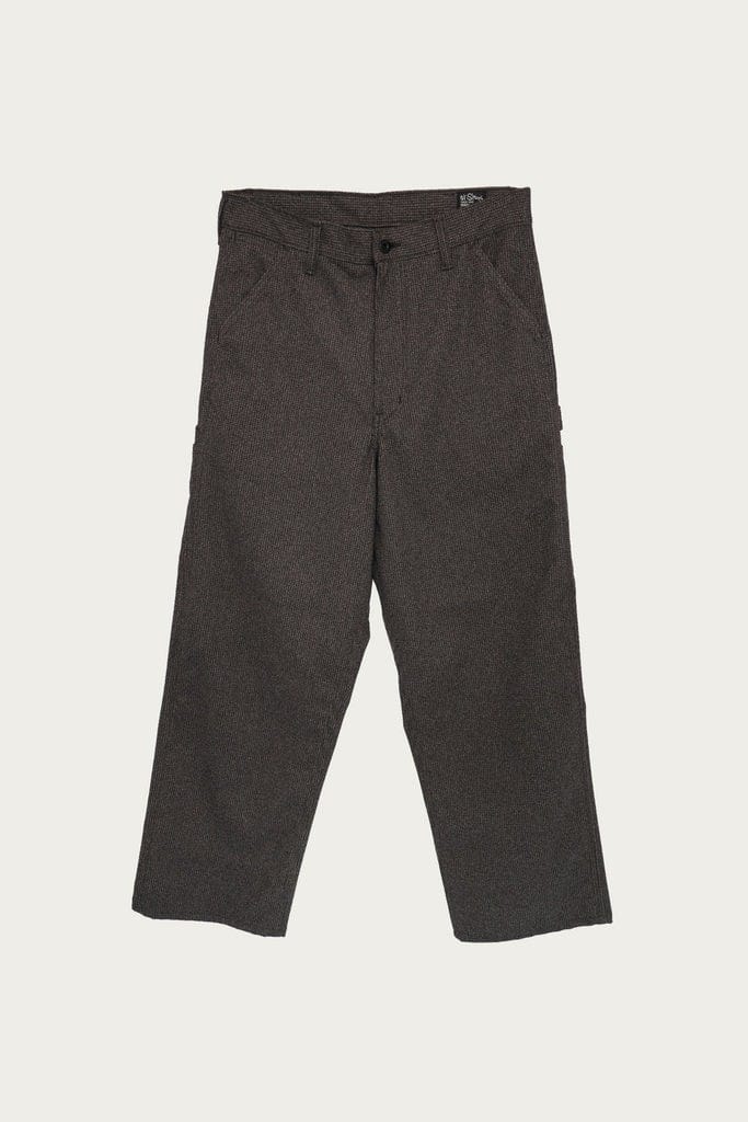 Dad's Fit Painter Pants - Brown Houndstooth