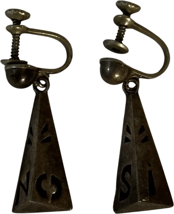 "Si/No" Dangle Earrings