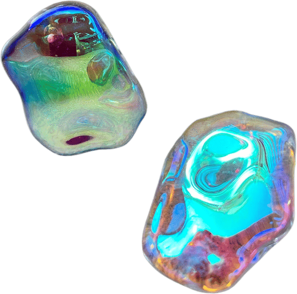 Enigma Small Glass Earrings