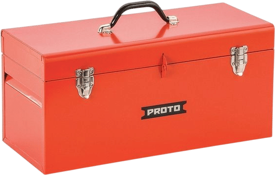Proto Double Latch Tool Box with Tray, Red, 20"