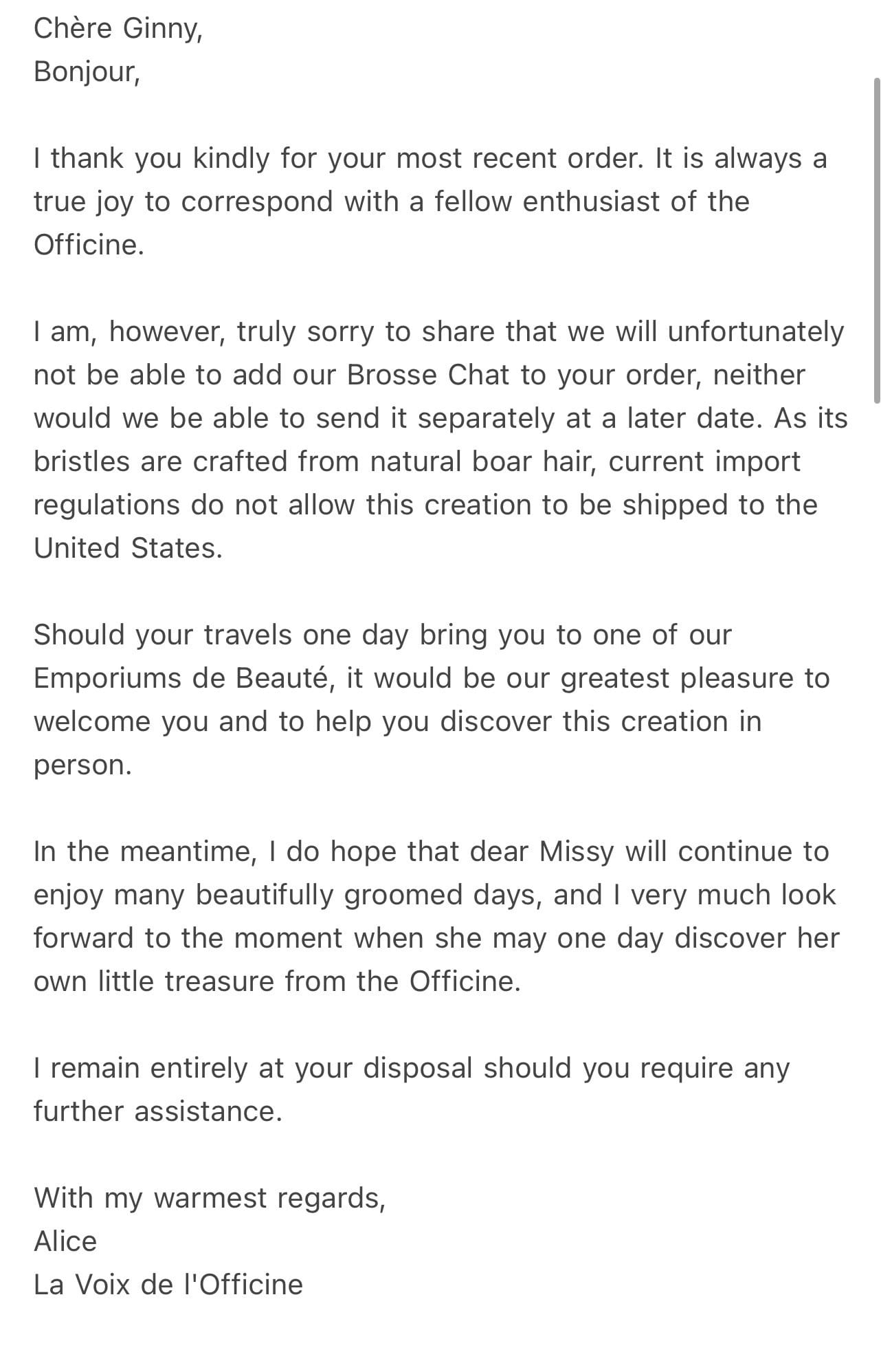 Crying over Outstanding Customer Service