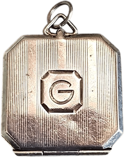 Antique Art Deco Sterling Silver Pendant