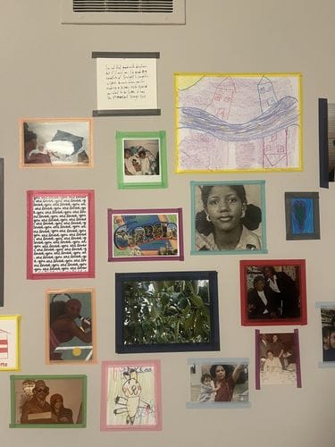 lazy girl gallery wall