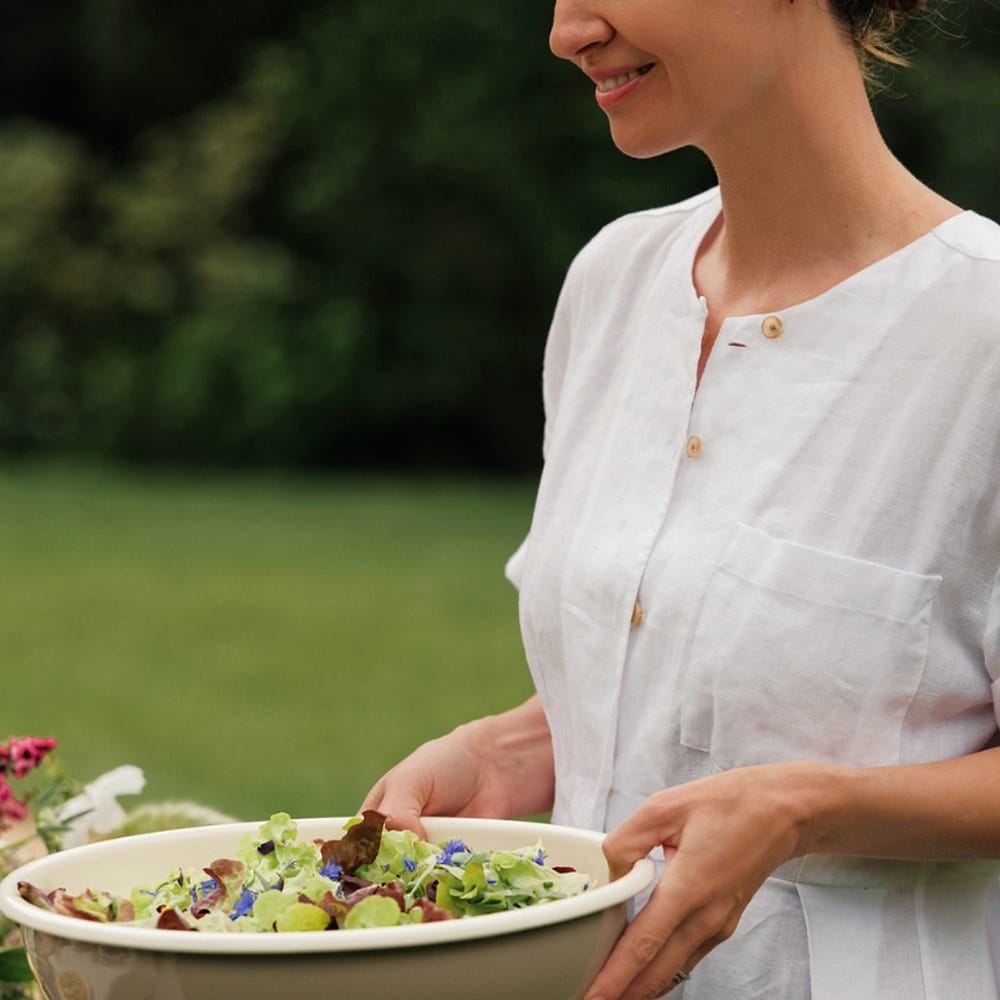 Butter Lettuce Salad with Herbs and Edible Flowers Recipe