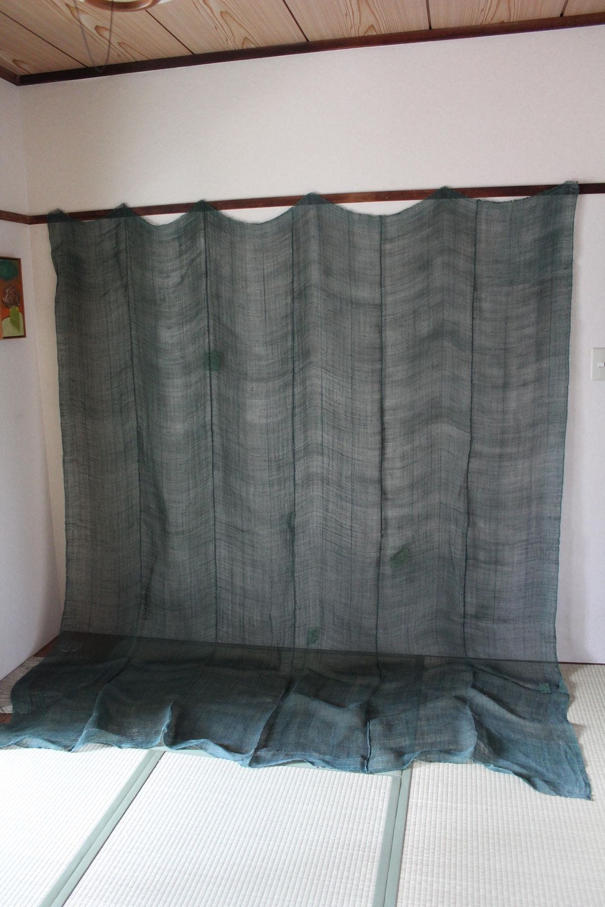 Vintage Japanese Linen Mosquito Net / Kaya