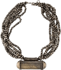 Beaded Multistrand Pendant Necklace