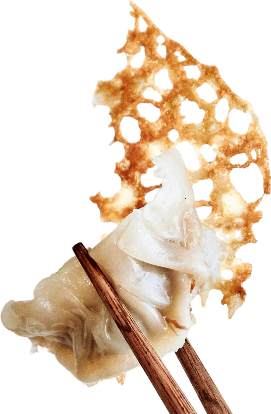 Add a crispy skirt to your (frozen) dumplings