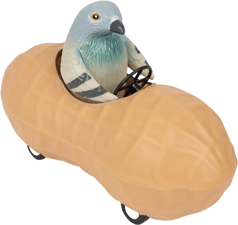 Pigeon In A Peanut Pull-Back Toy