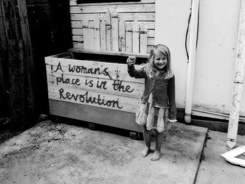 A Woman's Place is in the Revolution Art Print