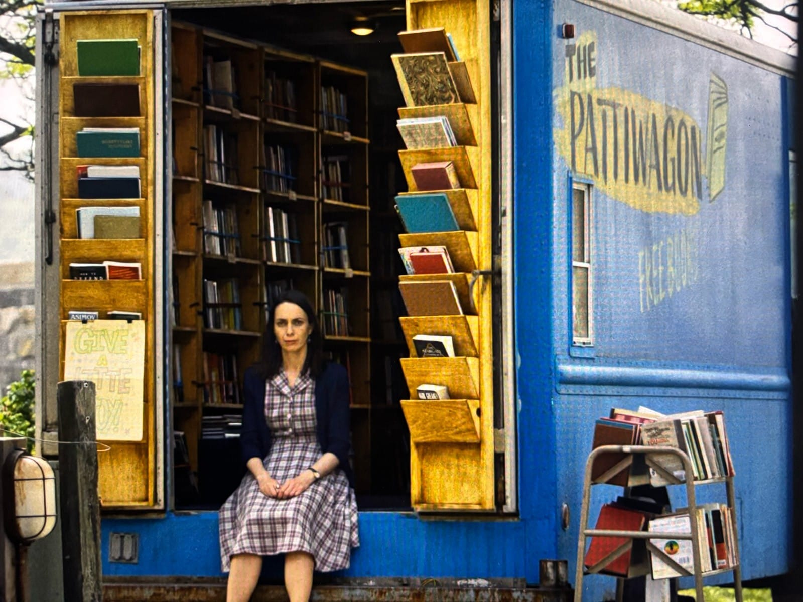 Patricia's bookmobile in Widow's Bay