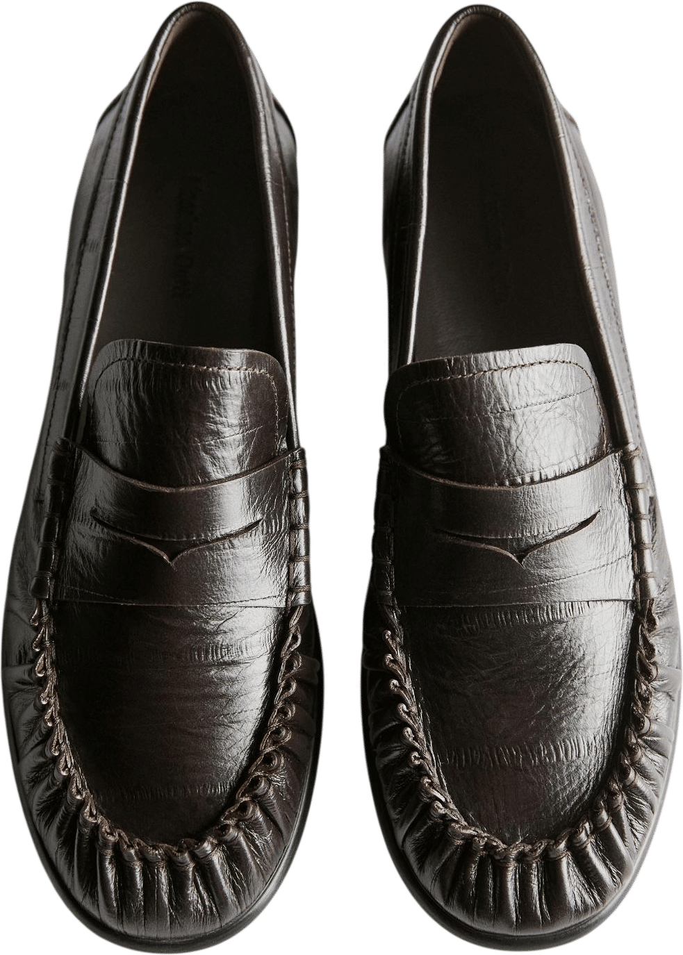 Embossed Leather Loafers