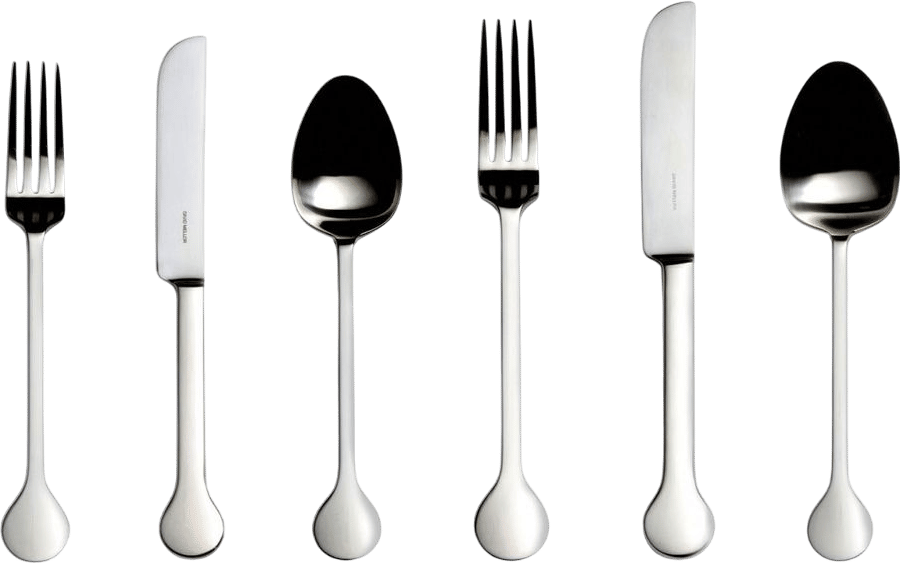 Hoffmann six-piece cutlery place setting