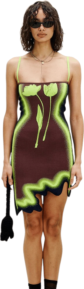 Lyndon Wavy Mini Dress