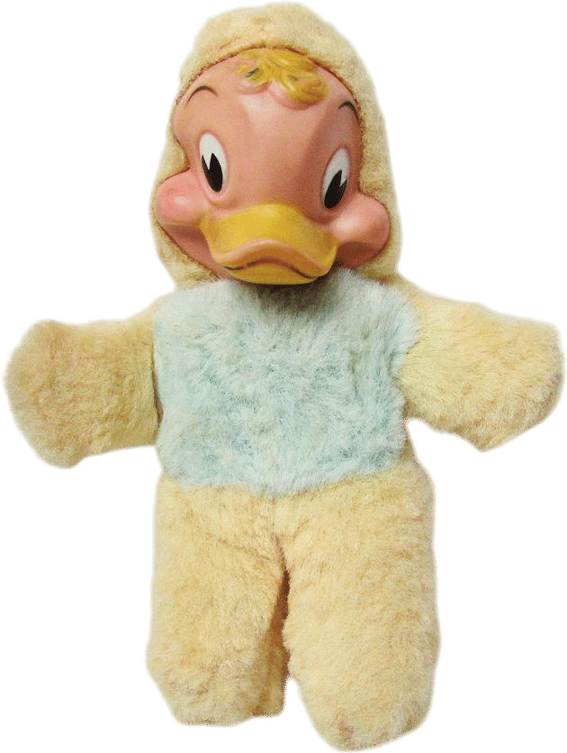 Vintage Rubber Face Duck My Toy Plush As Is