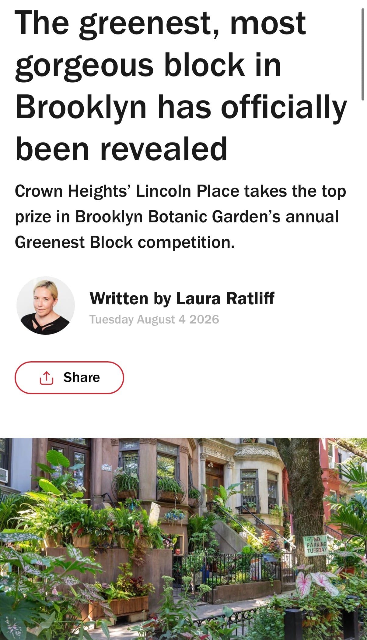 The Greenest Block in Brooklyn
