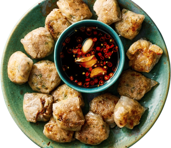 Thai Basil Chicken Dumplings Recipe