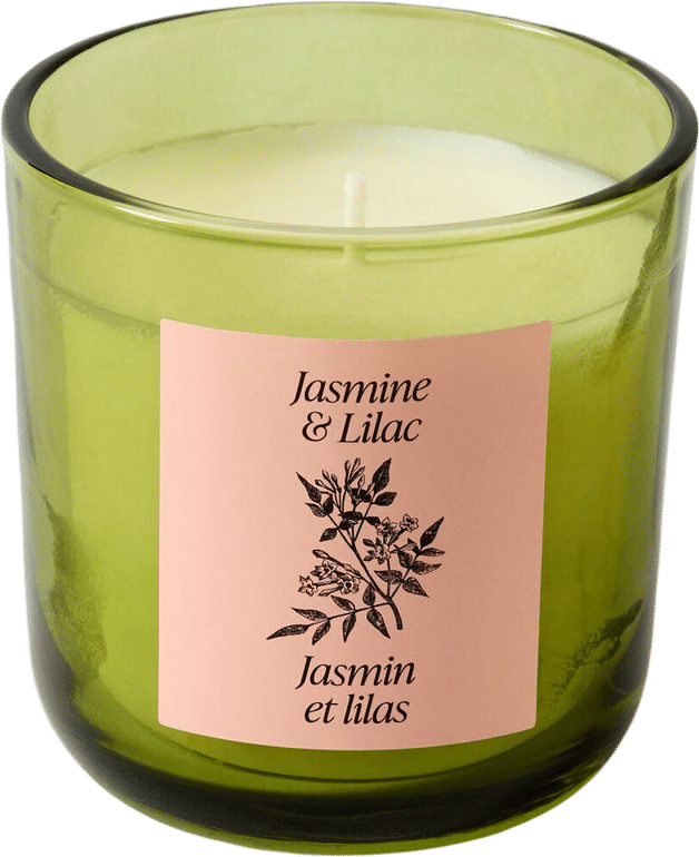 Jasmine and lilac candle