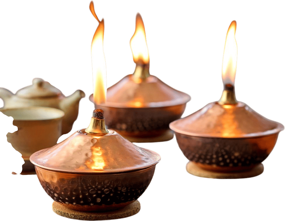 Copper Outdoor Torches