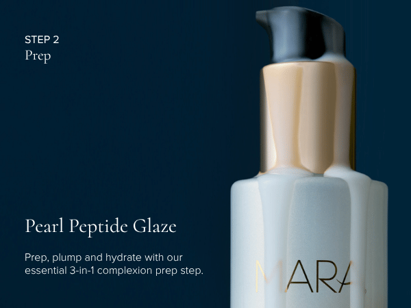 Pearl peptide glaze