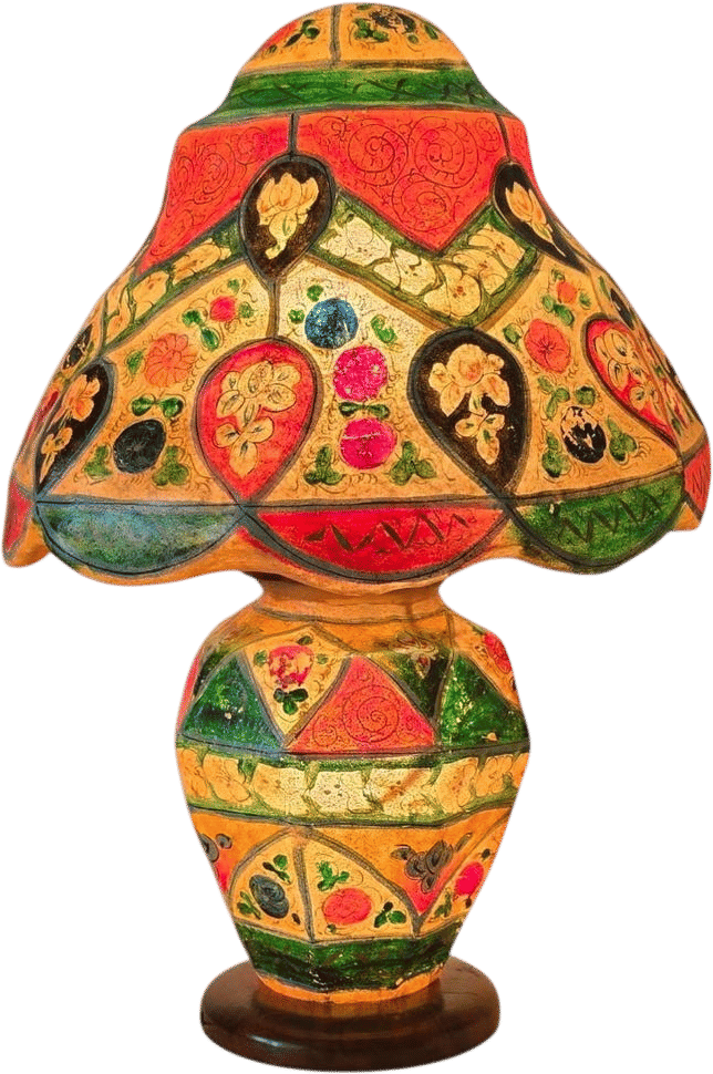 pakistani handcrafted camel skin lamp