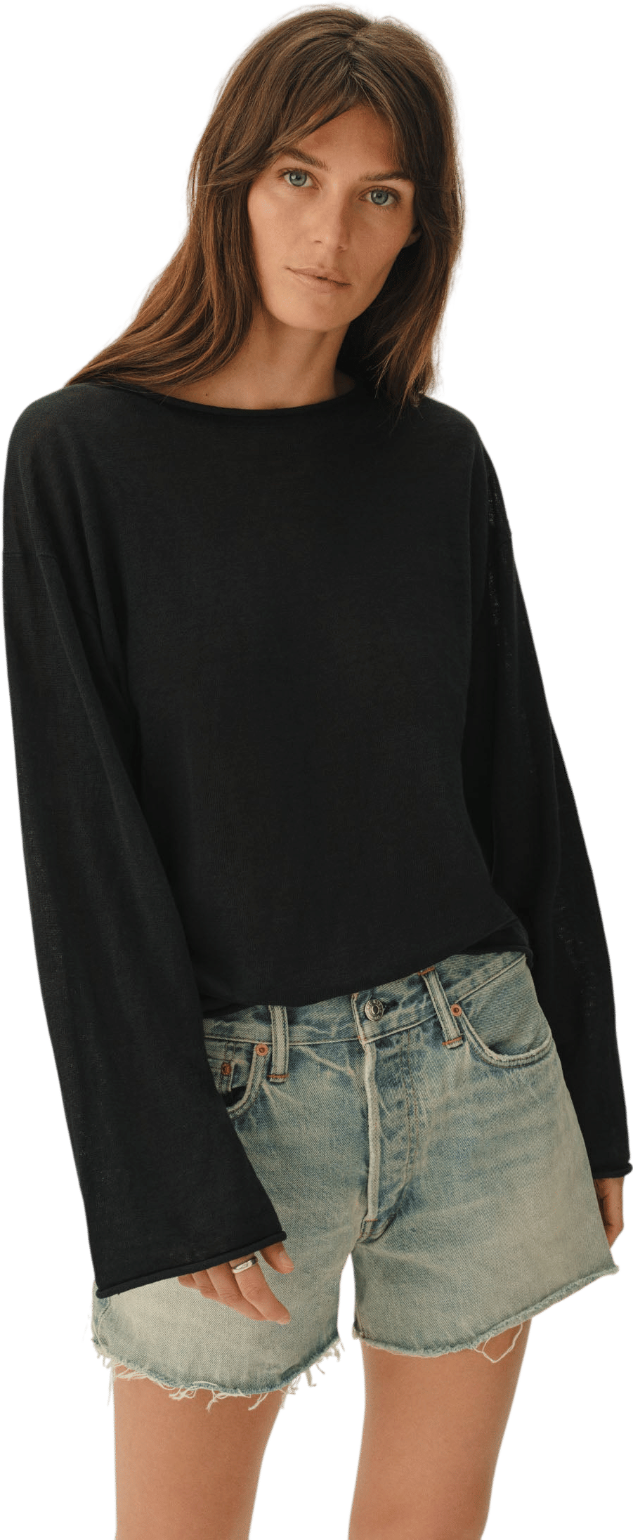 Lighthouse Linen Roll Neck