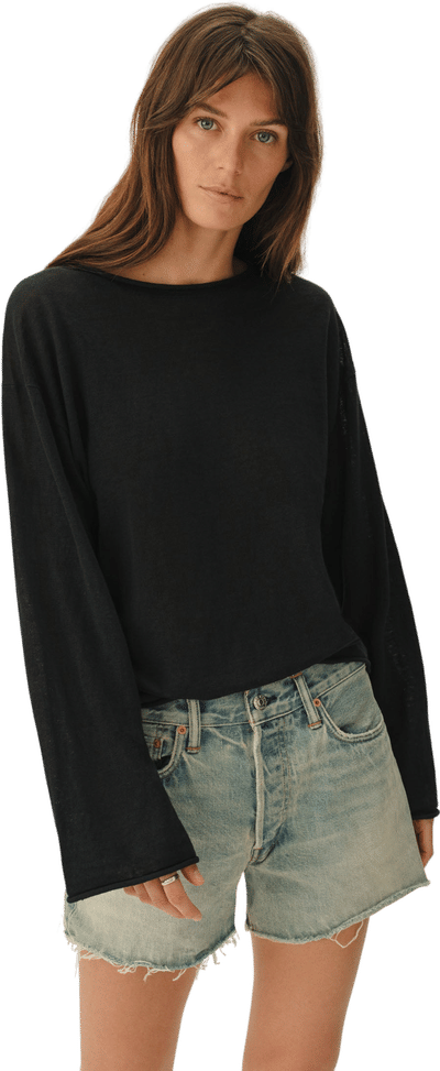 Lighthouse Linen Roll Neck