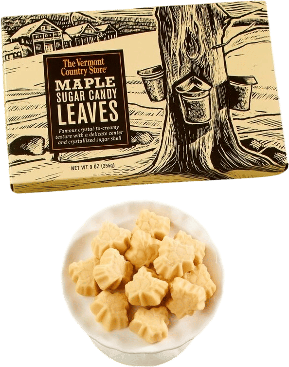 Maple Sugar Candy Leaves Box