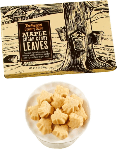 Maple Sugar Candy Leaves Box