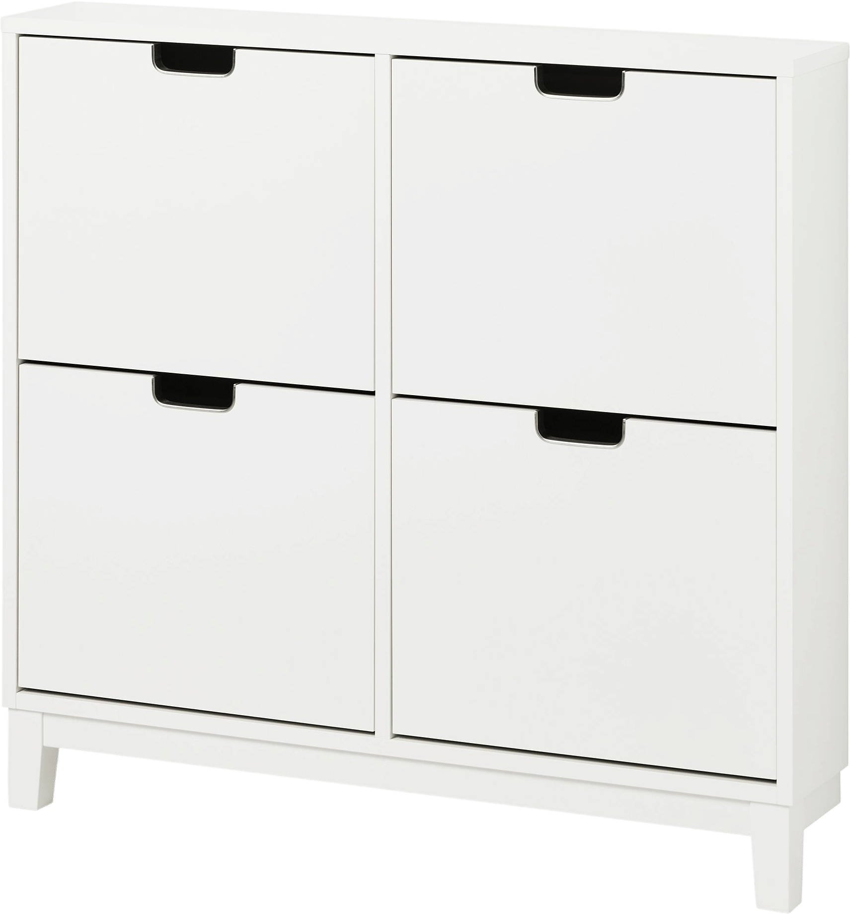 STÄLL shoe cabinet with 4 compartments, white, 373/4x63/4x353/8"  - IKEA