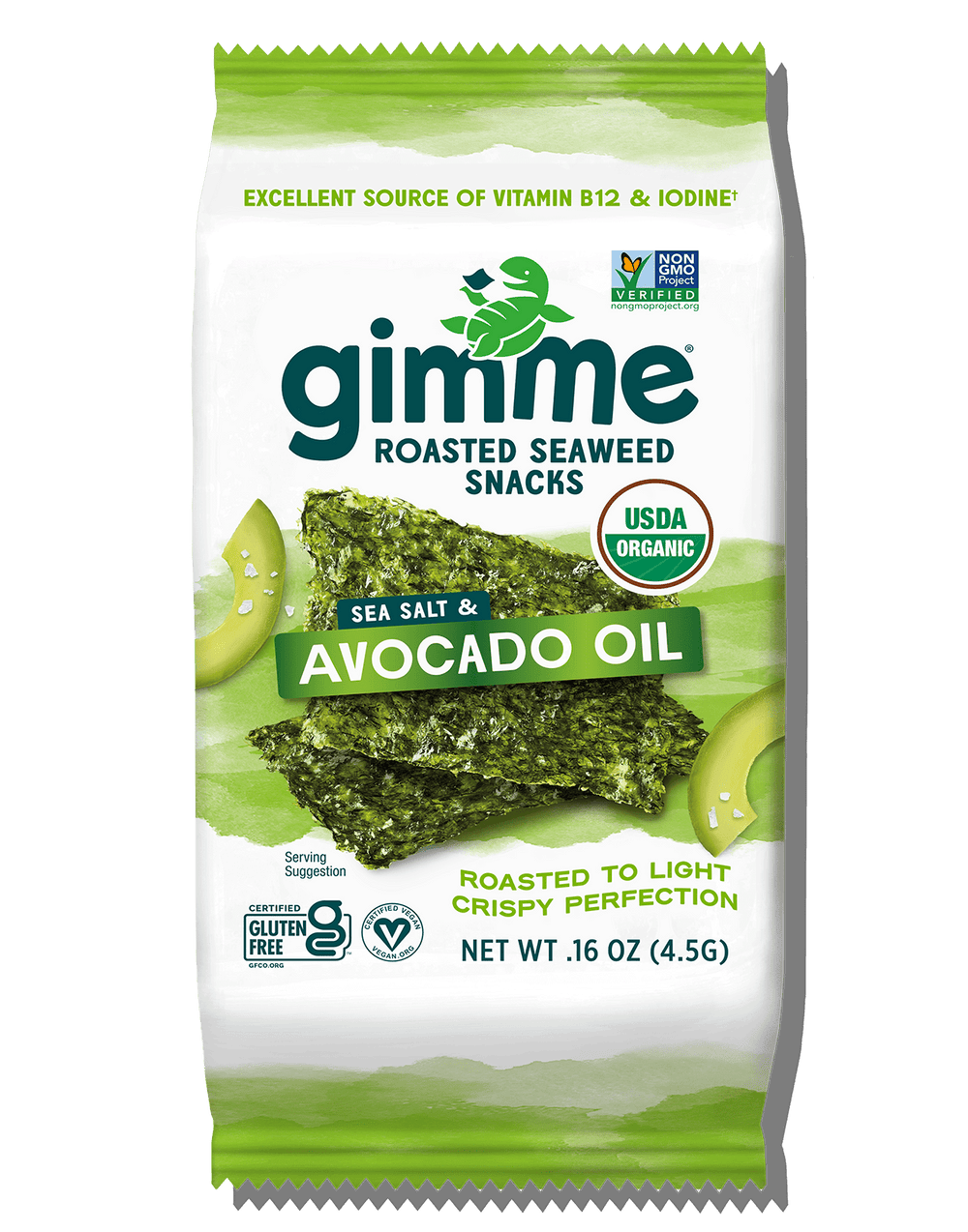Gimme Sea Salt & Avocado Oil Seaweed Snacks