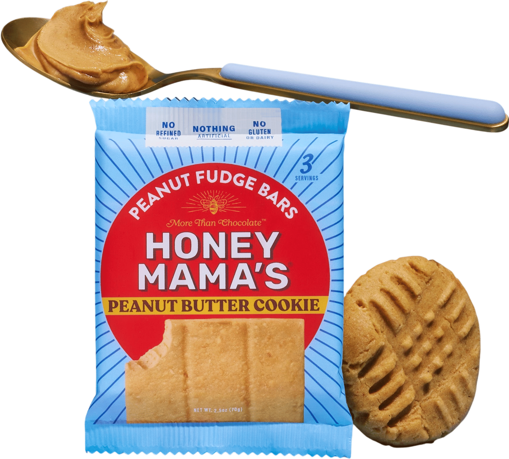 honey mama’s peanut butter cookie bar