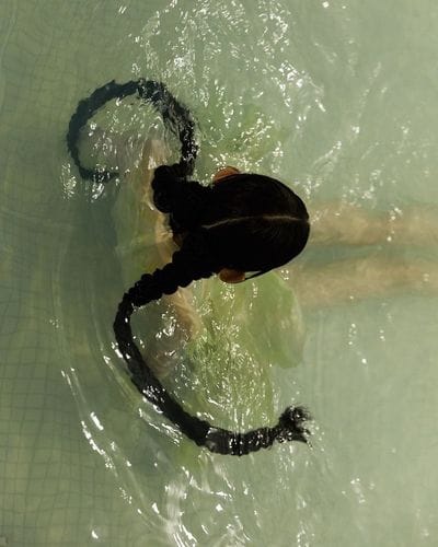 submerging yourself in water