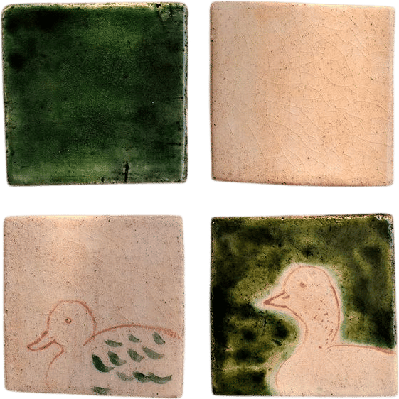 Duck Pond Coasters, Set of 4