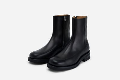 Square Toe Side Zip Boot