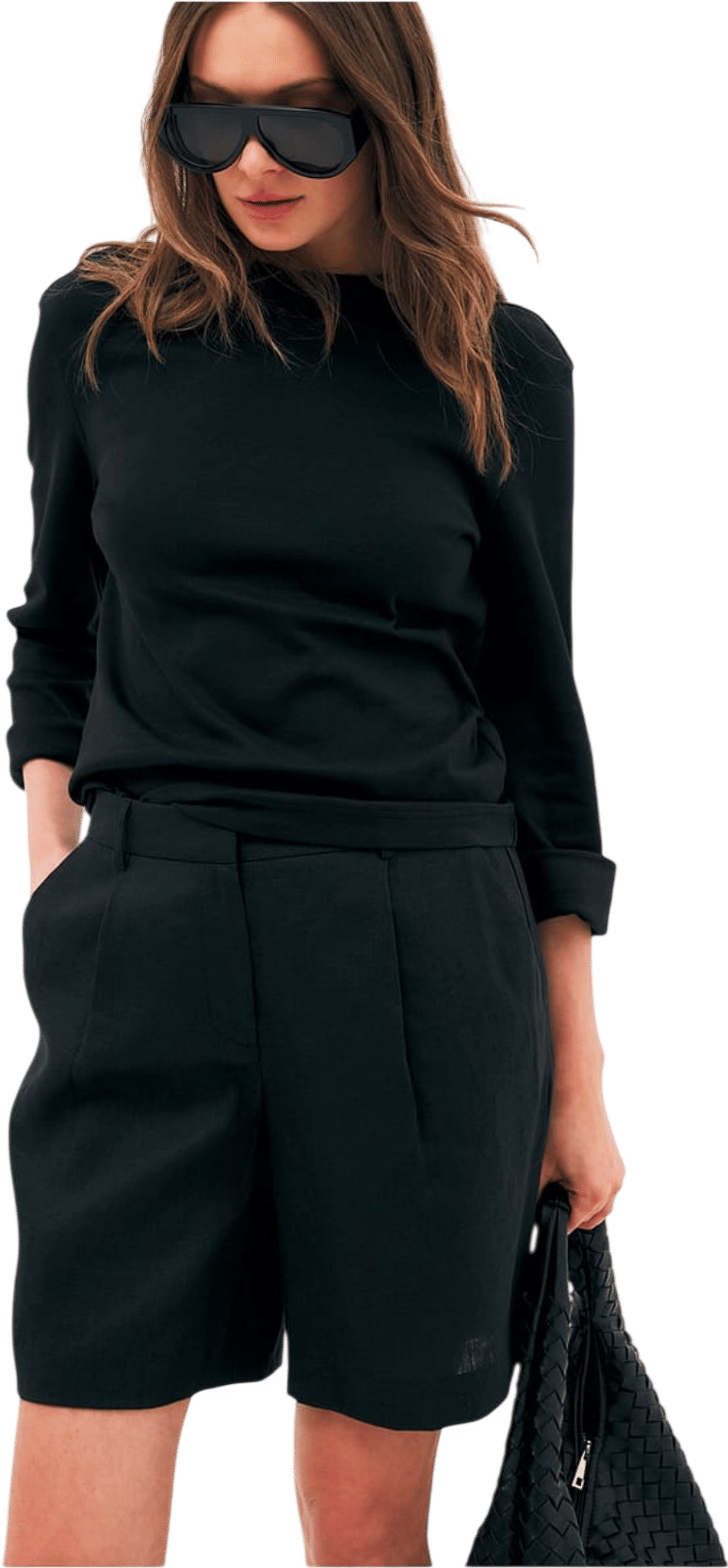 Linen Short Noir