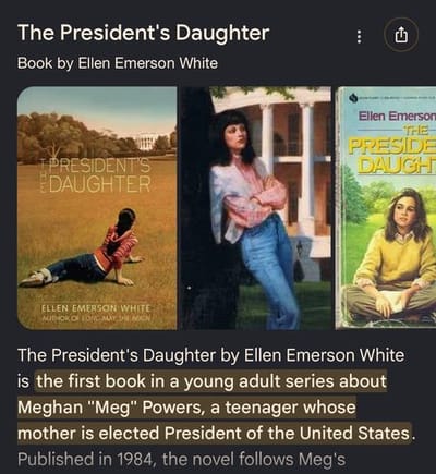 The President's Daughter Series
