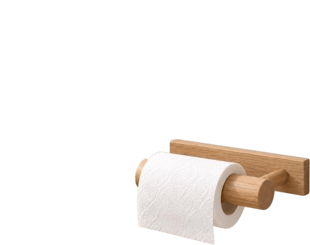 Wooden Toilet Paper Holder