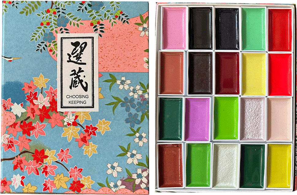 Spring Japanese Gansai Watercolor Set
