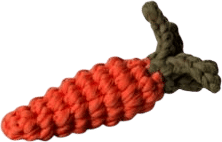 ST. PIA Carrot Fabric Dog and Cat Toy