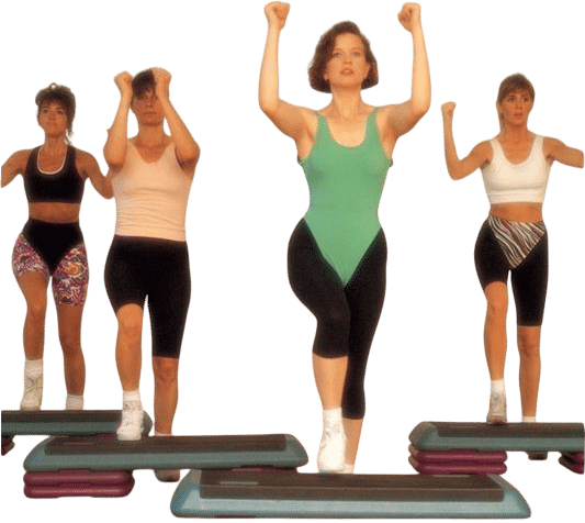 Working out like it’s the ’80s: step aerobics