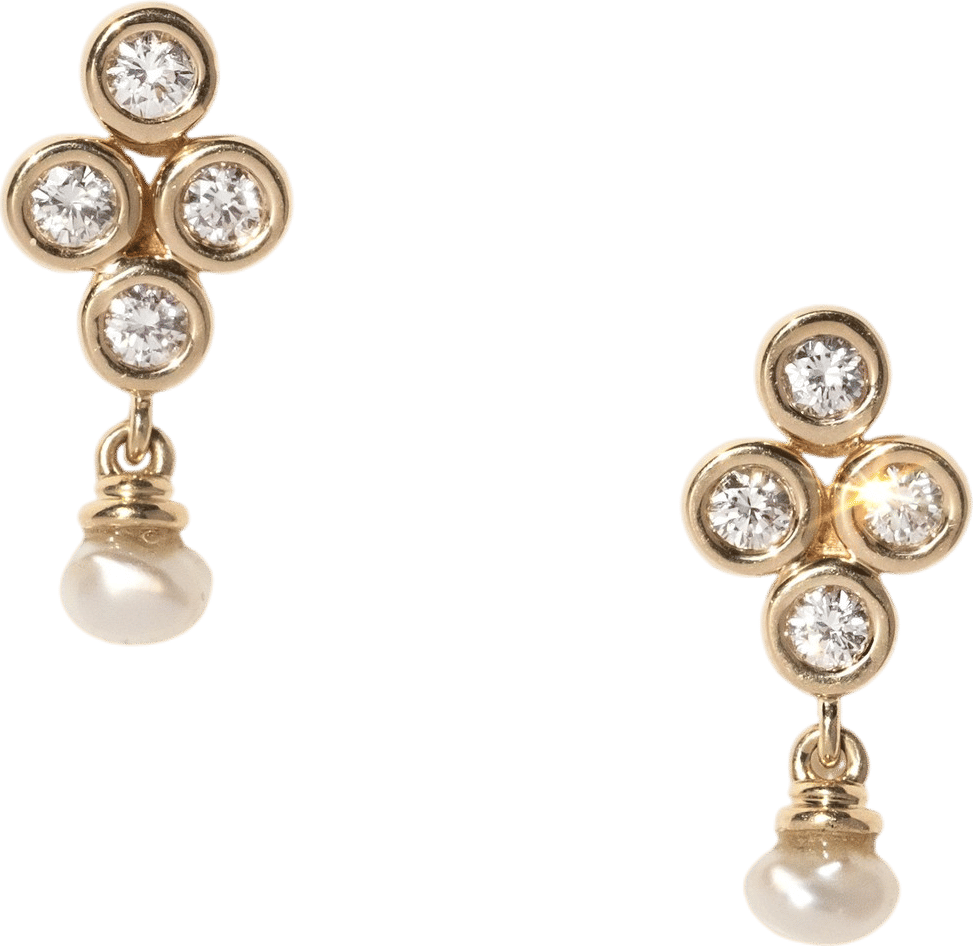 Spur Jewelry Diamond and Pearl Drops