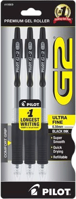 The ONLY right answer is Pilot G-2 on 0.38mm.