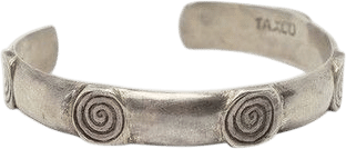 Vintage Taxco Sterling Silver Spiral Cuff Bracelet