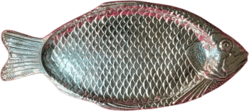 Vintage Silver Fish Serving Platter 