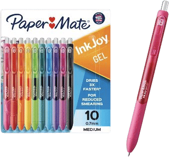 Paper Mate Ink Joy 10pk Gel Pens 0.7mm Multicolored