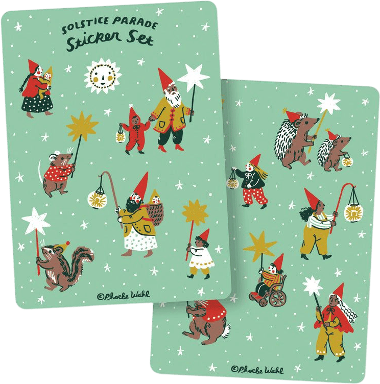 Phoebe Wahl Solstice Parade Sticker Set