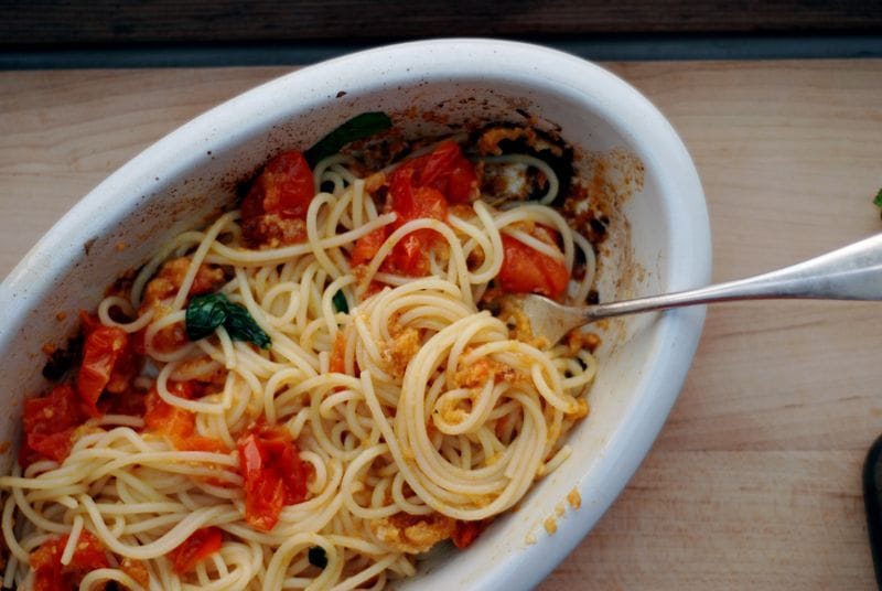 wednesday chef roasted tomato pasta